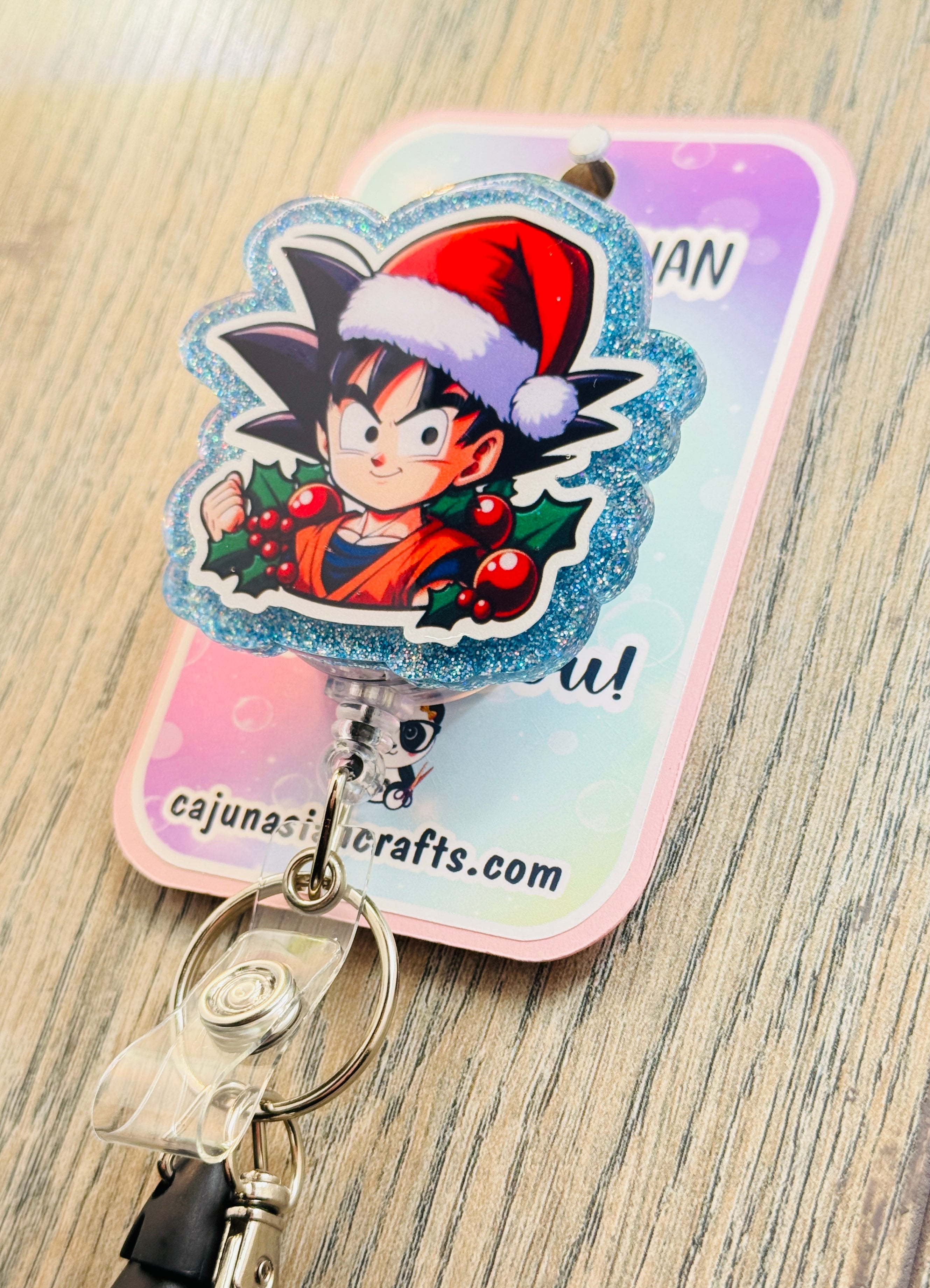 Christmas Saiyan Anime Inspired Badge Reel