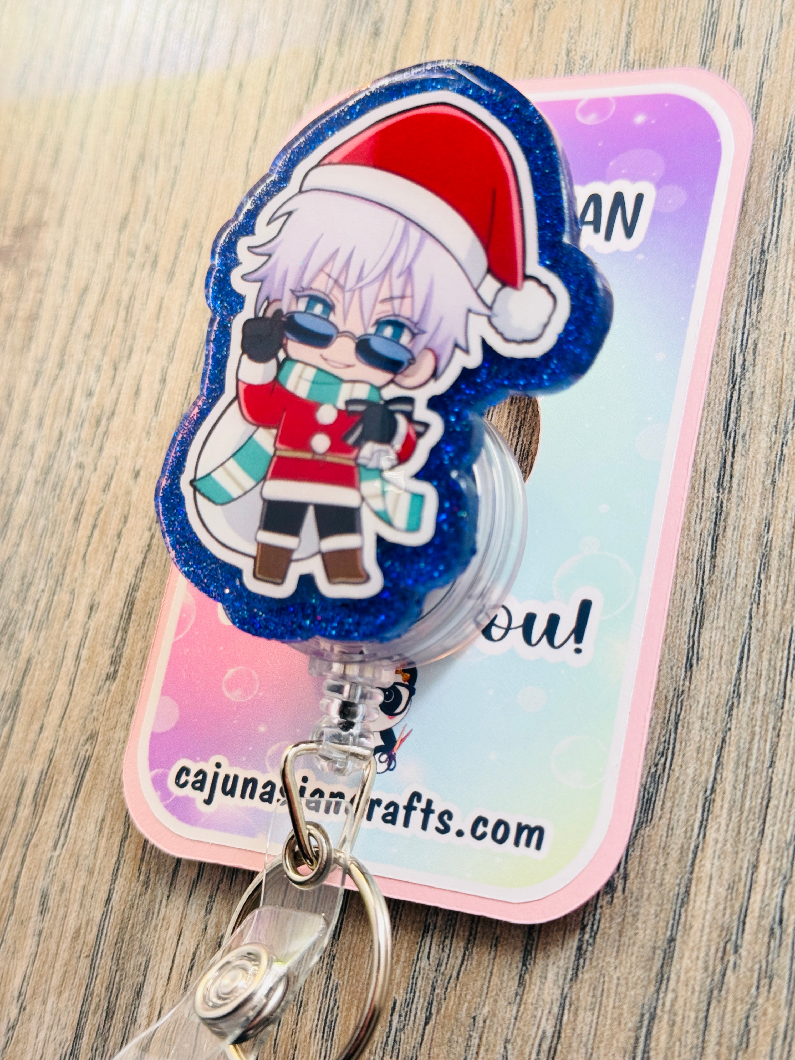 Christmas Jujitsu Anime Inspired Badge Reel
