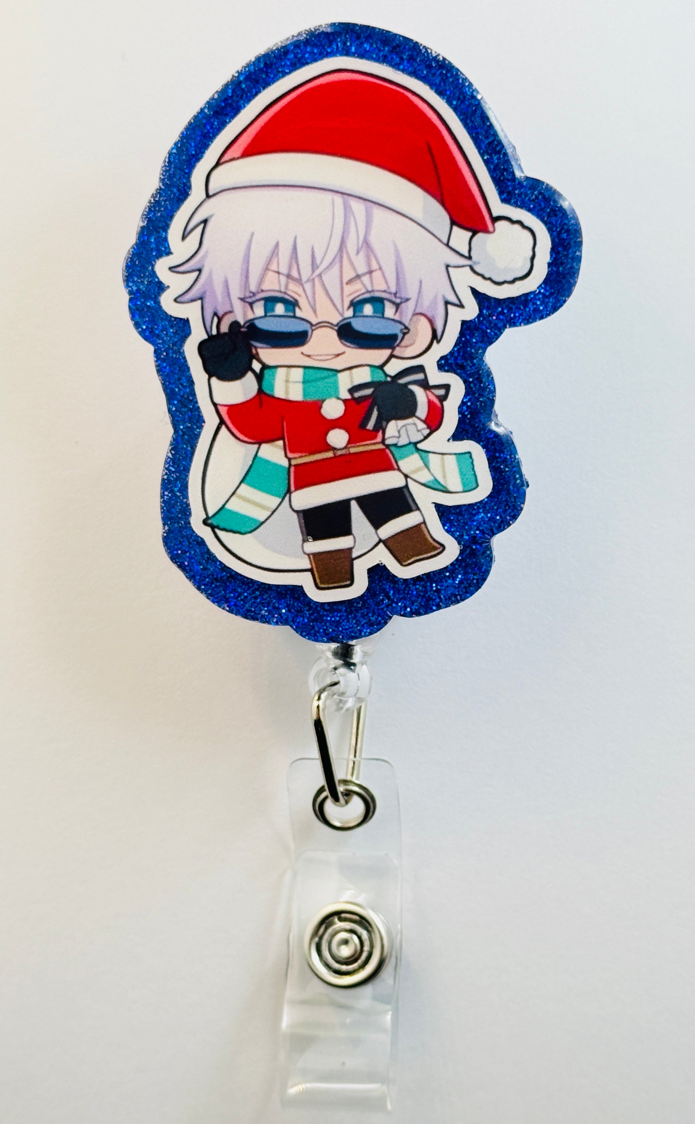 Christmas Jujitsu Anime Inspired Badge Reel