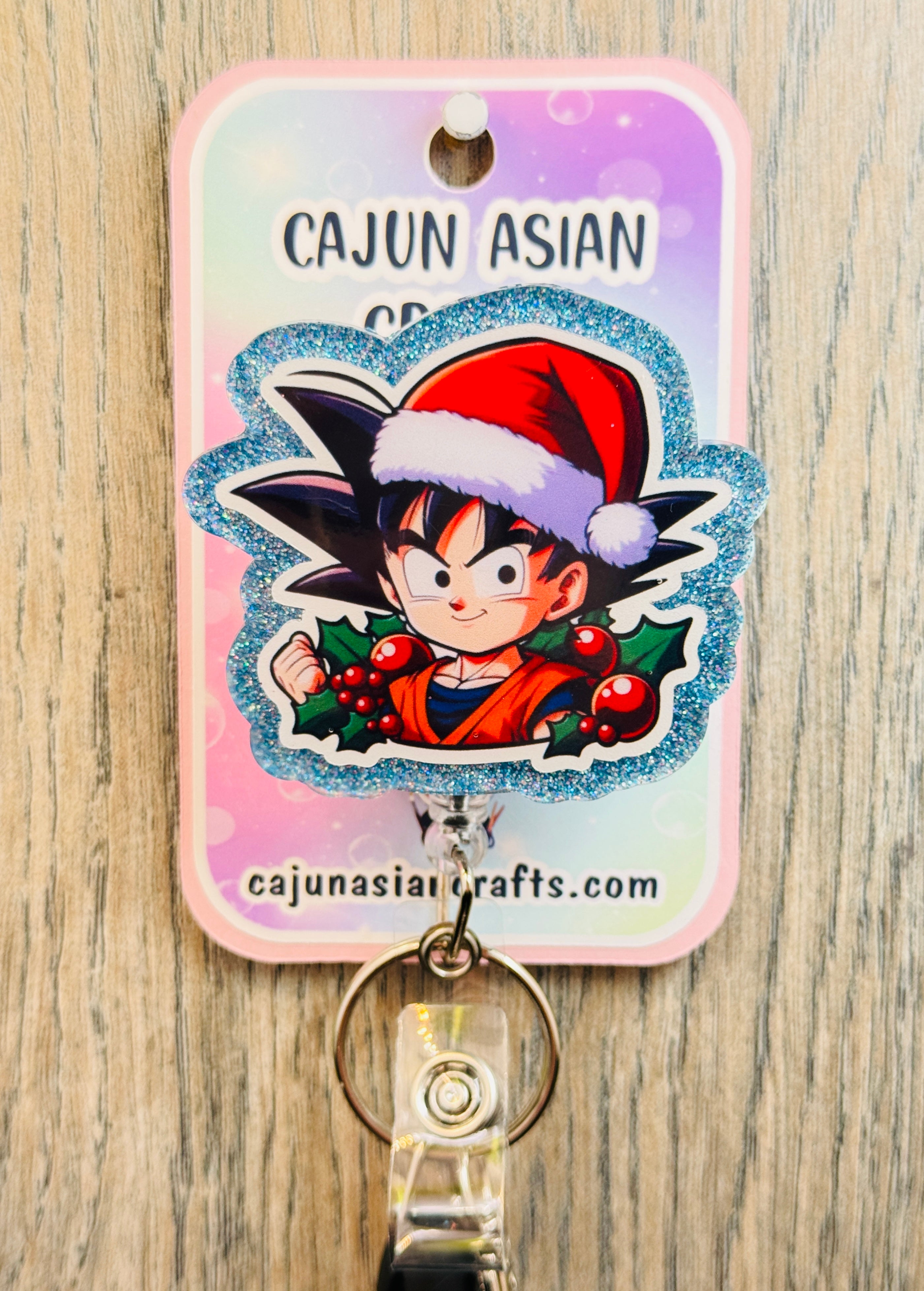 Christmas Saiyan Anime Inspired Badge Reel