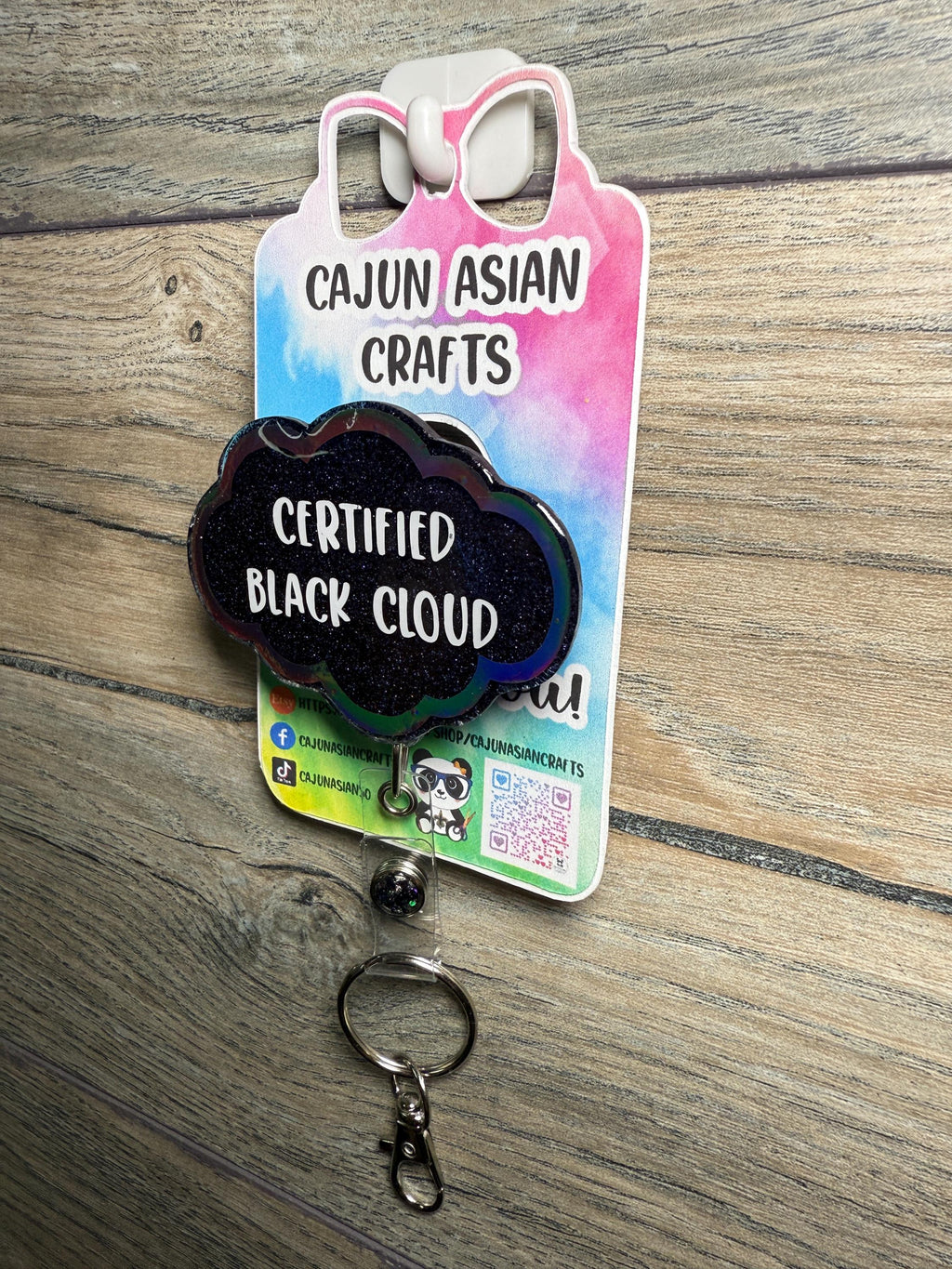 Certified Black Cloud Badge Reel/ID Clip-Retractable Clips-(Alligator, Belt, MRI Safe, Carabiner) & Non-Retractable Clips