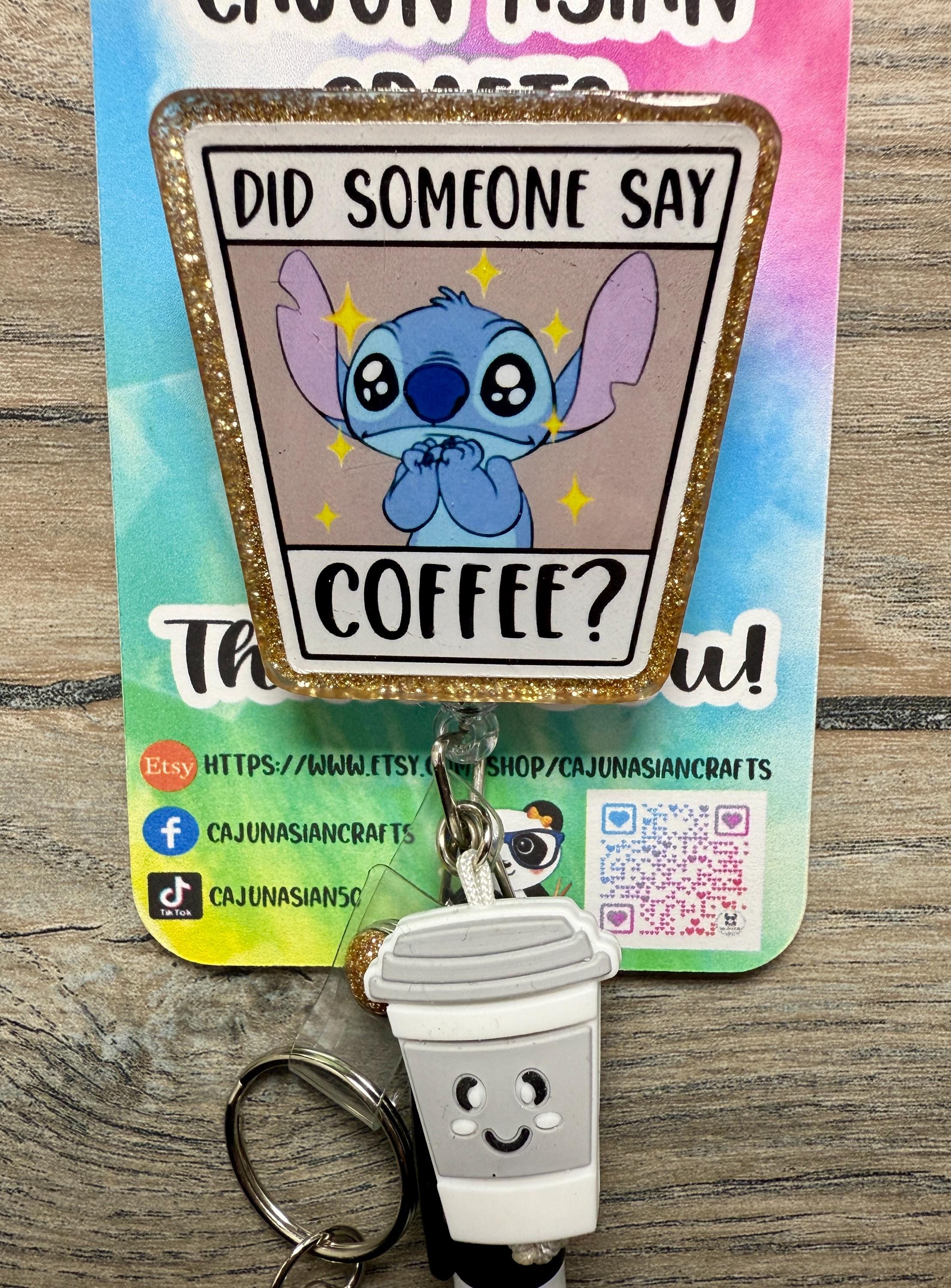 Coffee Stitch Badge Reel/ID Clip Retractable-(Alligator, Belt, MRI Safe, Carabiner Clips) & Non-Retractable Clips