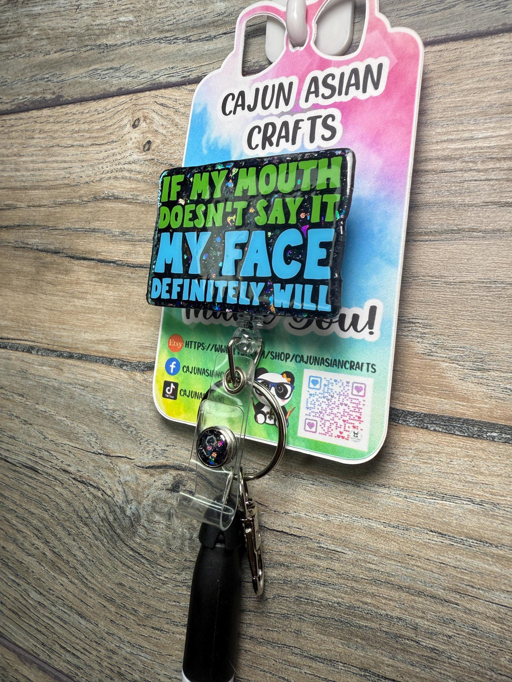 Face Shows Feelings Badge Reel/ID Clip Retractable-(Alligator, Belt, MRI Safe, Carabiner Clips) & Non-Retractable Clips