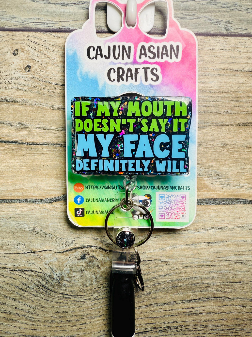 Face Shows Feelings Badge Reel/ID Clip Retractable-(Alligator, Belt, MRI Safe, Carabiner Clips) & Non-Retractable Clips