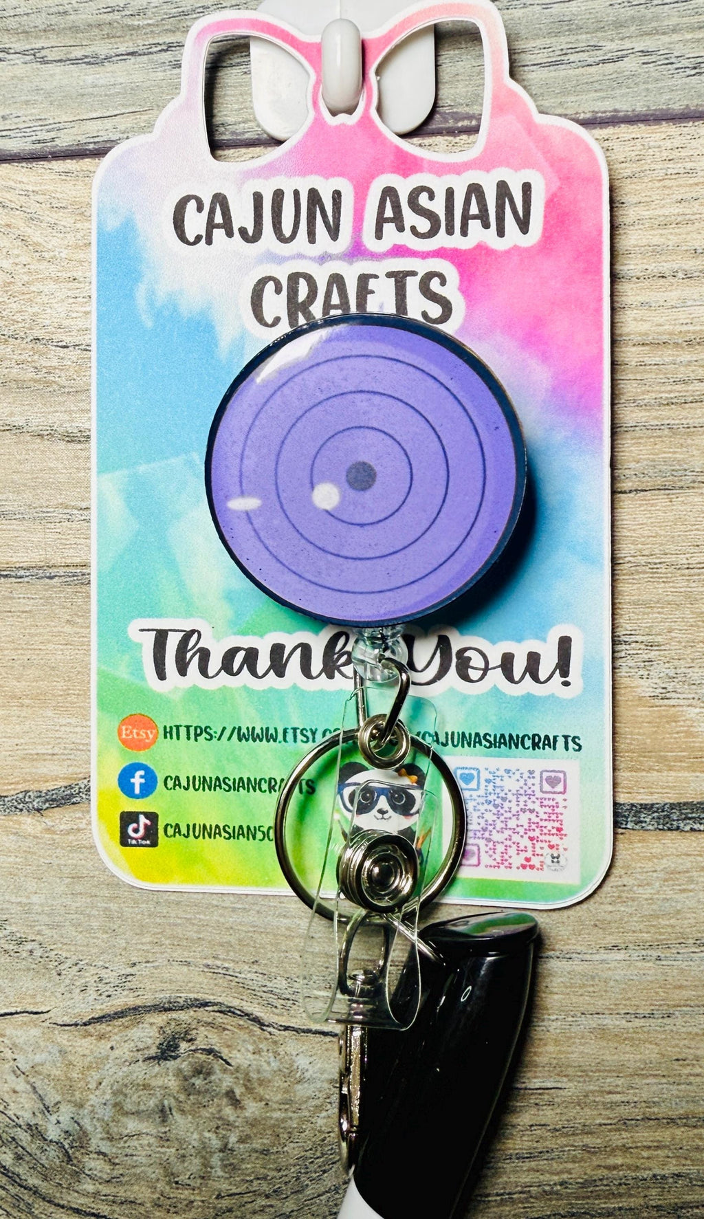 Rinnegan Eye Anime Badge Reel/ID Clip-Retractable Clips-(Alligator, Belt, MRI Safe, Carabiner) & Non-Retractable Clips