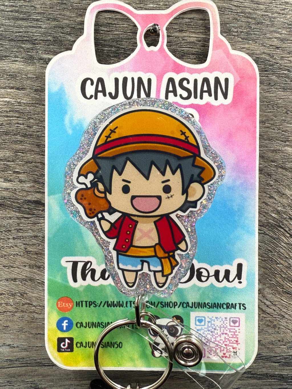 Kawaii Pirate Badge Reel/ID Clip-Retractable Clips-(Alligator, Belt, MRI Safe, Carabiner) & Non-Retractable Clips