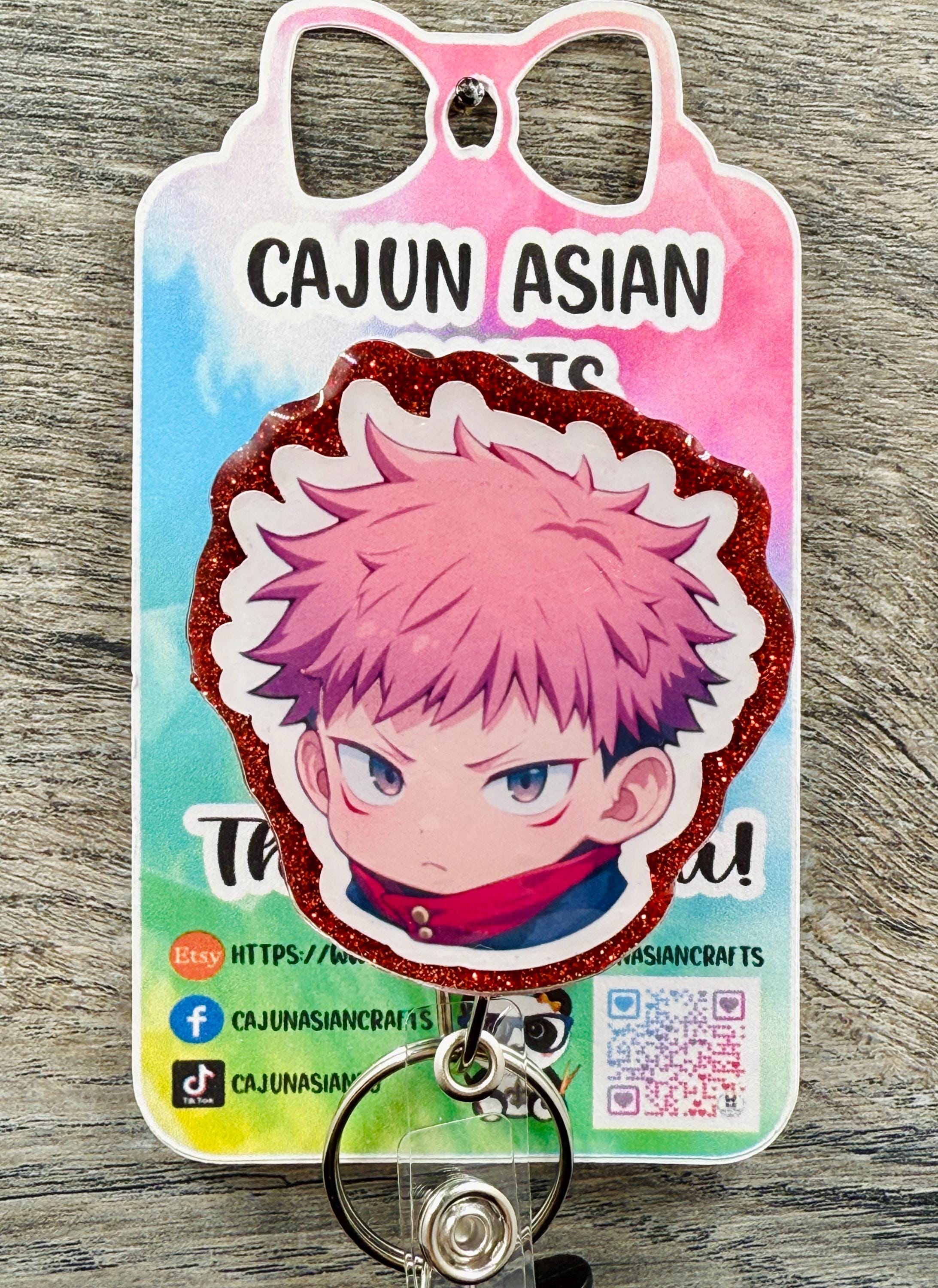 Jujitsu Anime Badge Reel/ID Clip-Retractable Clips-(Alligator, Belt, MRI Safe, Carabiner) & Non-Retractable Clips