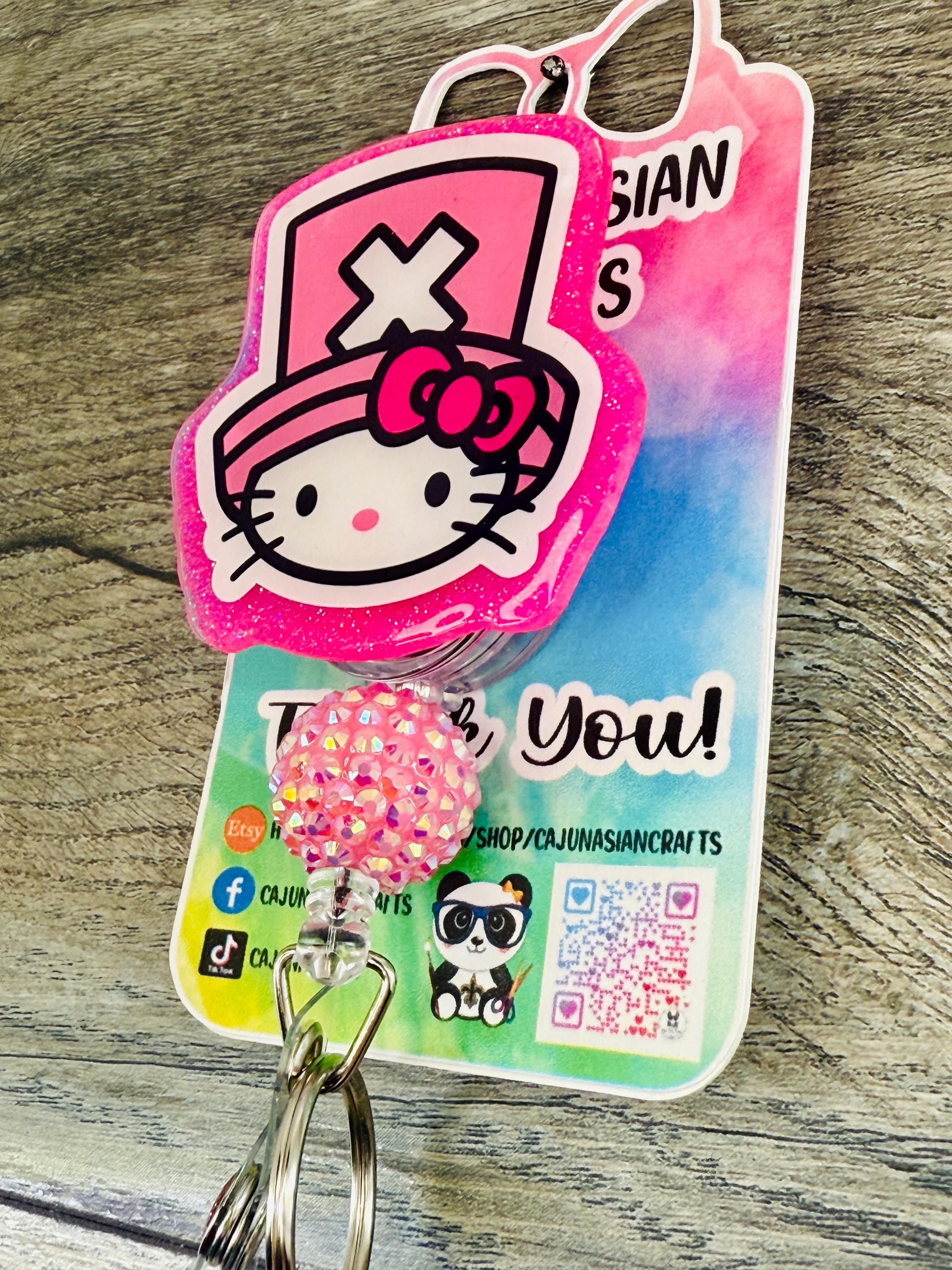 One Piece Kitty Badge Reel/ID Clip Retractable-(Alligator, Belt, MRI Safe, Carabiner Clips) & Non-Retractable Clips