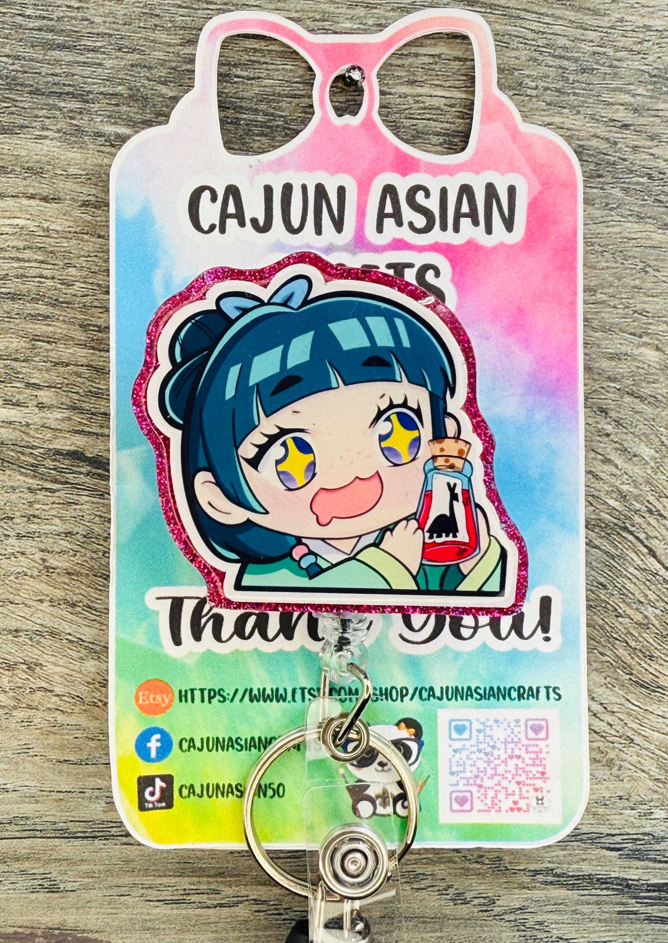 Apothecary Anime Lama Poison Badge Reel/ID Clip/Holder-Retractable Clips-(Alligator, Belt, MRI Safe, Carabiner) & Non-Retractable Clips