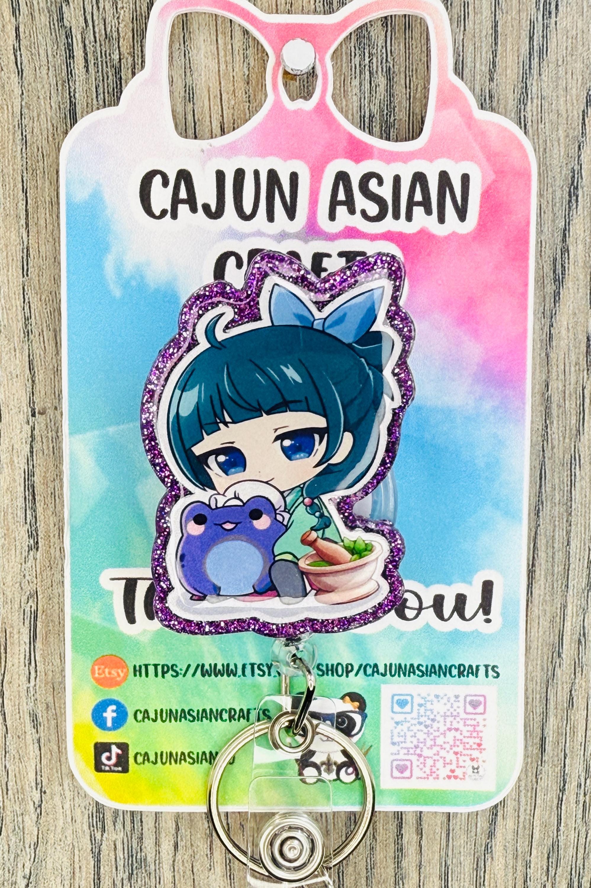 Apothecary Frog Anime Badge Reel/ID Clip/Holder-Retractable Clips-(Alligator, Belt, MRI Safe, Carabiner) & Non-Retractable Clips