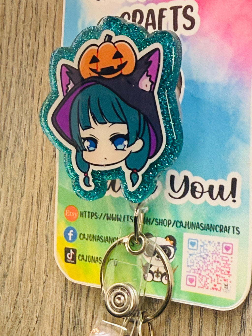 Halloween Apothecary Anime Badge Reel/ID Clip/Holder-Retractable Clips-(Alligator, Belt, MRI Safe, Carabiner) & Non-Retractable Clips