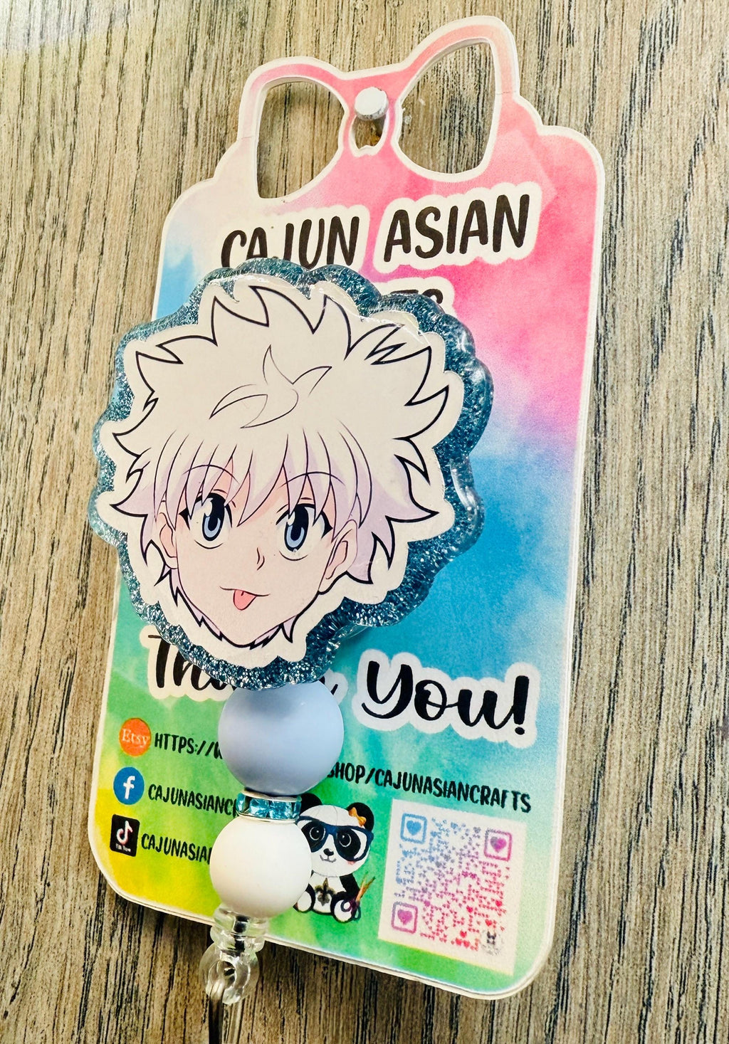 Hunter X Inspired Anime Badge Reel/ID Clip Retractable-(Alligator, Belt, MRI Safe, Carabiner Clips) & Non-Retractable Clips