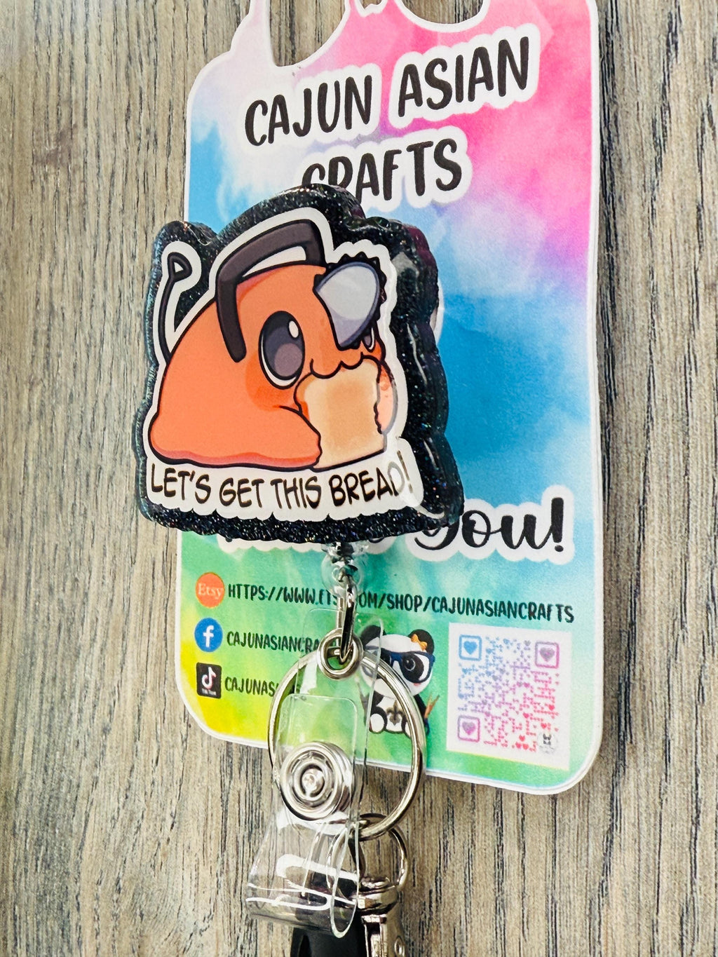 Anime Dog Inspired Badge Reel/ID Clip Retractable-(Alligator, Belt, MRI Safe, Carabiner Clips) & Non-Retractable Clips