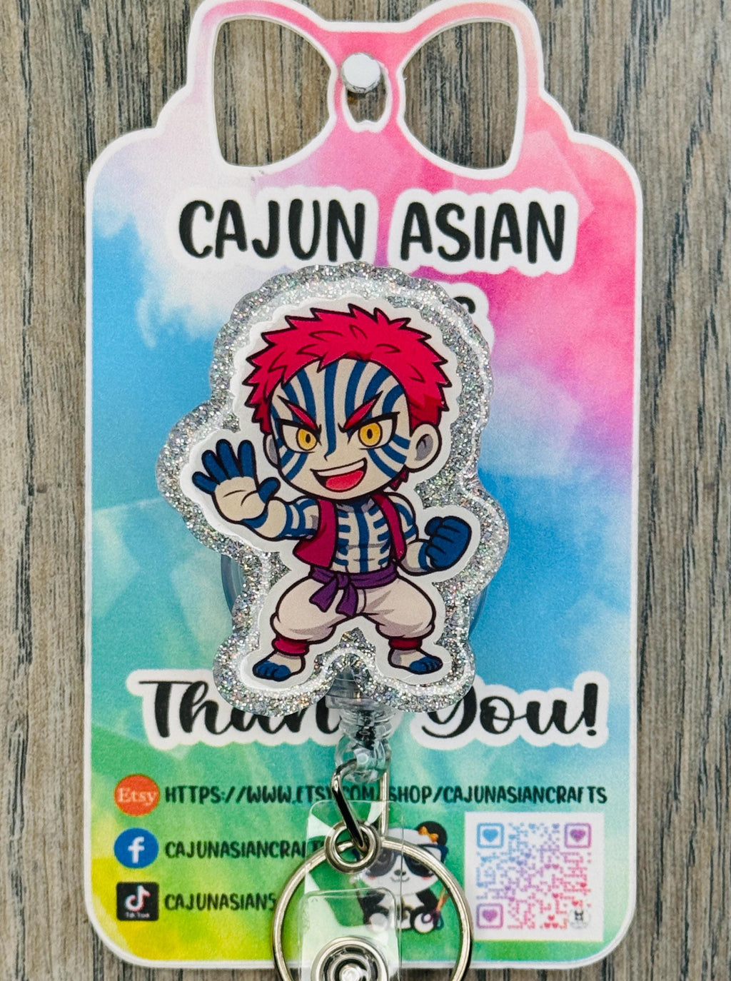 Demon Anime Badge Reel/ID Clip Retractable-(Alligator, Belt, MRI Safe, Carabiner Clips) & Non-Retractable Clips