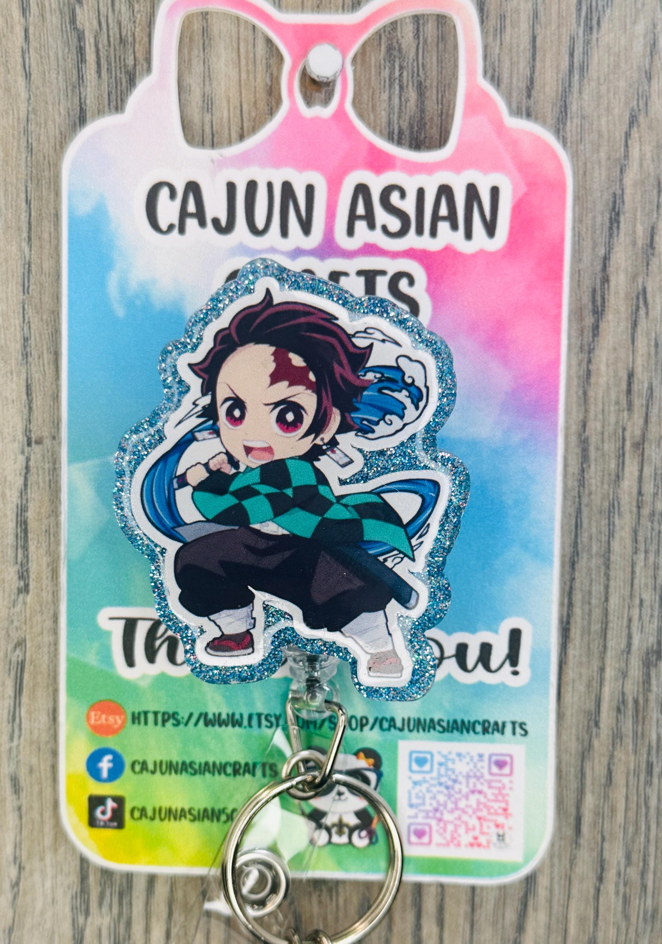 Demon Anime Badge Reel/ID Clip Retractable-(Alligator, Belt, MRI Safe, Carabiner Clips) & Non-Retractable Clips