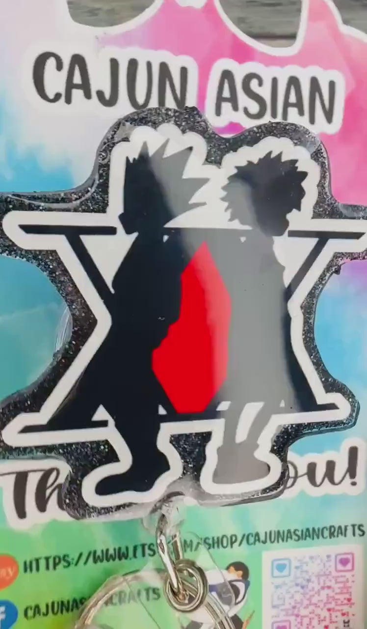 Hunter X Anime Badge Reel/ID Clip Retractable-(Alligator, Belt, MRI Safe, Carabiner Clips) & Non-Retractable Clips