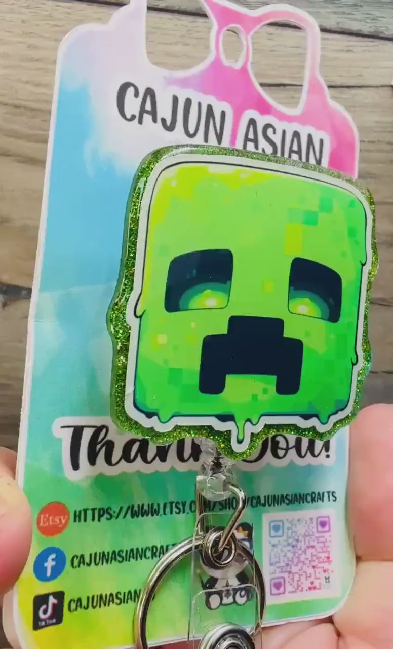 Creeper Head Badge Reel/ID Clip-Retractable Clips-(Alligator, Belt, MRI Safe, Carabiner) & Non-Retractable Clips