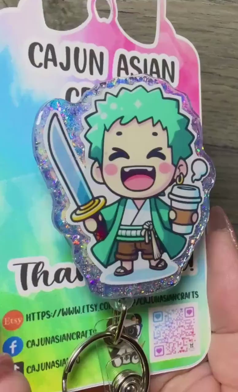 Cute Pirate Z Badge Reel/ID Clip Retractable-(Alligator, Belt, MRI Safe, Carabiner Clips) & Non-Retractable Clips